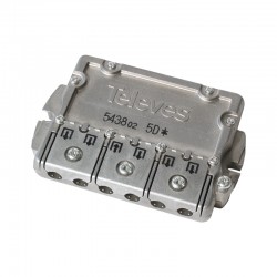 Televes 543802 splitter 5 ways EASY-F ALL BAND DC